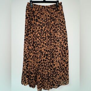 Leopard Print Women's Maxi Skirt